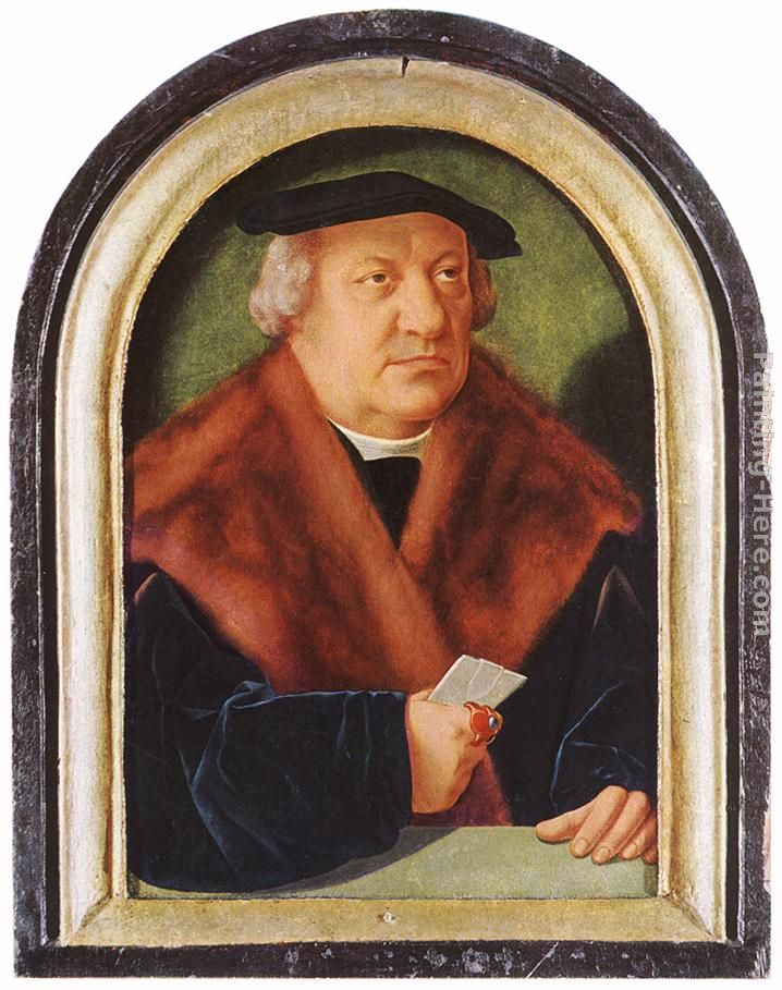 Portrait of Scholar Petrus von Clapis painting - Barthel Bruyn Portrait of Scholar Petrus von Clapis art painting
